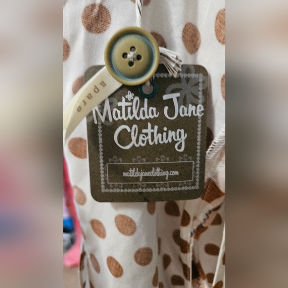 MATILDA JANE Feeling Collegiate Polka Dot and Checkered Babydoll Blouse.M NWT - Picture 7 of 13